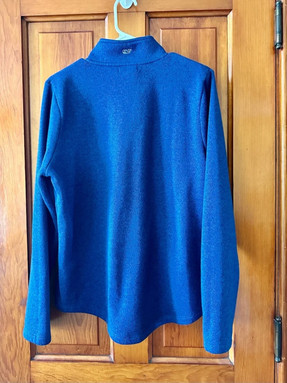 Vineyard Vines Women's Quilted Yoke Turtleneck Sweater - Blue Size L
